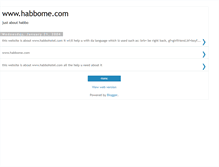 Tablet Screenshot of habbome.blogspot.com