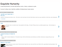 Tablet Screenshot of exquisitehumanity.blogspot.com