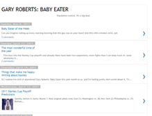 Tablet Screenshot of garyrobertsbabyeater.blogspot.com