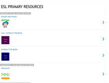Tablet Screenshot of englishresourcesforprimary.blogspot.com