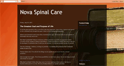 Desktop Screenshot of novaspinalcare.blogspot.com