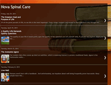 Tablet Screenshot of novaspinalcare.blogspot.com