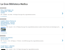 Tablet Screenshot of lagranbibliotecamedica.blogspot.com