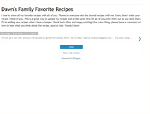 Tablet Screenshot of dawnsrecipes.blogspot.com