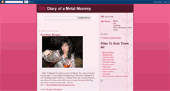 Desktop Screenshot of metalmommy.blogspot.com