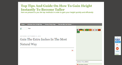 Desktop Screenshot of howtoheightgaintips.blogspot.com