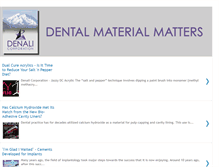 Tablet Screenshot of dentalmaterialmatters.blogspot.com