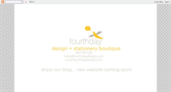 Desktop Screenshot of fourthdaydesign.blogspot.com
