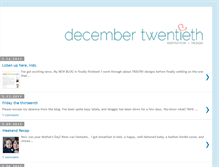 Tablet Screenshot of decembertwentieth.blogspot.com