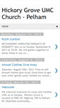Mobile Screenshot of hickorygroveumcpelham.blogspot.com