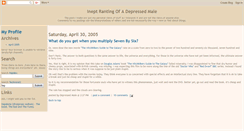 Desktop Screenshot of depressed-male.blogspot.com