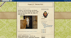 Desktop Screenshot of familytributes.blogspot.com