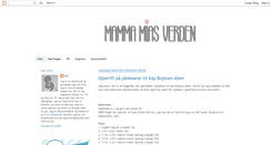 Desktop Screenshot of mammamiasverden.blogspot.com