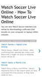 Mobile Screenshot of howtowatchsocceronline.blogspot.com