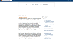 Desktop Screenshot of critical-book-review.blogspot.com