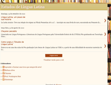Tablet Screenshot of estudosdelingualatina.blogspot.com