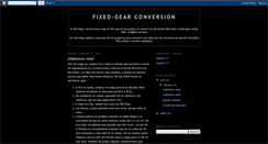 Desktop Screenshot of fixed-gear-conversion.blogspot.com