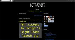 Desktop Screenshot of keanemusicarg.blogspot.com