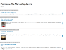 Tablet Screenshot of iglesiasantamariamagdalena.blogspot.com