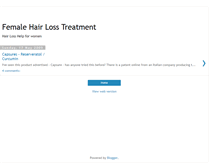 Tablet Screenshot of femalehairlossforum.blogspot.com