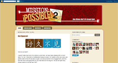 Desktop Screenshot of missionipossible.blogspot.com