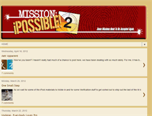 Tablet Screenshot of missionipossible.blogspot.com