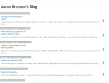 Tablet Screenshot of aaronbramson.blogspot.com