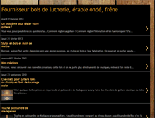 Tablet Screenshot of fournisseur-bois-lutherie.blogspot.com