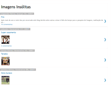 Tablet Screenshot of imagensinsolitas.blogspot.com