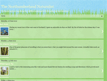 Tablet Screenshot of northumberlandnaturalist.blogspot.com