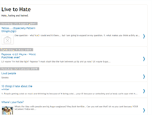 Tablet Screenshot of livetohate.blogspot.com