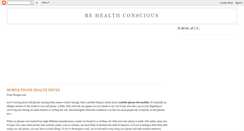 Desktop Screenshot of healthconscious2009.blogspot.com