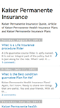Mobile Screenshot of kaiser-permanenteinsurance.blogspot.com