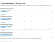 Tablet Screenshot of kaiser-permanenteinsurance.blogspot.com