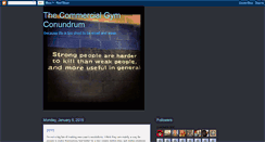 Desktop Screenshot of commercialgymtrainer.blogspot.com