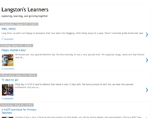 Tablet Screenshot of langstonslearners.blogspot.com
