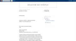 Desktop Screenshot of boletimdotemplo.blogspot.com
