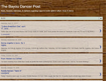 Tablet Screenshot of bayoudancerpost.blogspot.com