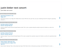 Tablet Screenshot of justinbiebernextconcert.blogspot.com