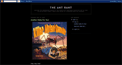 Desktop Screenshot of ant-rant.blogspot.com