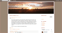 Desktop Screenshot of carissathorp.blogspot.com