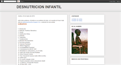 Desktop Screenshot of desnutricioinfantil.blogspot.com