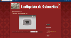 Desktop Screenshot of benfiquistadeguimaraes.blogspot.com