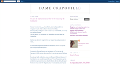 Desktop Screenshot of damecrapouille.blogspot.com