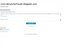 Tablet Screenshot of denunciarfraude.blogspot.com