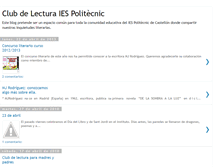 Tablet Screenshot of clublecturapolitecnic.blogspot.com
