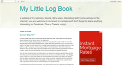 Desktop Screenshot of mylittlelogbook.blogspot.com