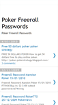 Mobile Screenshot of myfreerollpasswords.blogspot.com