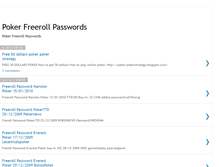 Tablet Screenshot of myfreerollpasswords.blogspot.com