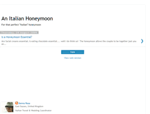 Tablet Screenshot of honeymooninginitaly.blogspot.com